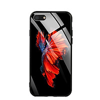 Ốp Lưng Kính Cường Lực Cho Điện Thoại IPHONE SE 2020 - 0303 FISH03 - Hàng Chính Hãng