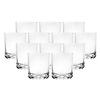 Bộ 12 Ly Thủy Tinh Bầu Lùn Góc Uống Trà Đá Camdaco (225ml)