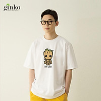 Áo thun nam nữ unisex Ginko T-Shirt cotton cổ tròn phong cách trẻ trung in hình I AM GROOT