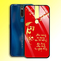 Ốp Lưng Họa Tiết Màu Vàng Ánh Kim cho điện thoại Oppo F11 Pro - 0359 7995 TAILOC04 - Tài Lộc - Hàng Chính Hãng