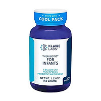 Klaire Labs Ther-Biotic Infant Probiotics Powder - 5 Billion CFU With 10 Live Probiotic Species - Supports Gut Health for Infants - Mixes Well with Formula, Breast Milk & Food (120 Servings / 66g)