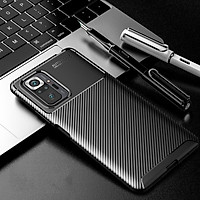 Ốp lưng cho Xiaomi Redmi Note 10 Pro chống sốc Carbon Auto Focus - Hàng nhập khẩu