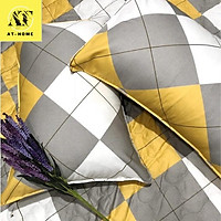 Drap Giường Ga Giường Cotton Thắng Lợi Mẫu Mới Mát Mềm Mịn Đẹp Vượt Thời Gian - Màu Caro Vàng - LAN PHAM BEDDING