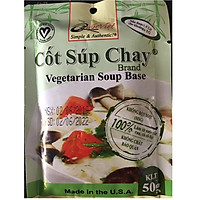 GIA VỊ NẤU Súp Chay Cốt Quốc Việt Foods 50g-Gia vị hoàn chỉnh nhập khẩu