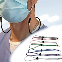 Dây Đeo Khẩu Trang Mắt Kính Chống Rơi Chống Thất Lạc Hình Mặt Cười Smile Trong Suốt Xinh Xắn Korea