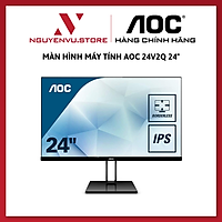 Màn hình máy tính AOC 24V2Q 24 inches IPS FHD 75Hz (Đen) - Hàng chính hãng