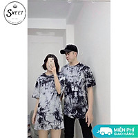 Áo thun loang màu in chữ Thank You nam nữ dáng rộng áo phông unisex tay lỡ cổ tròn, chất vải mềm siêu mát