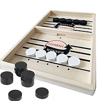 Bộ Cờ Búng Bàn Đấu Ice Hockey Bằng Gỗ - Chọn Size - Foosball Winner, Sling Puck - Bắn Bi Gỗ Xuyên Lỗ Chính Hãng miDoctor