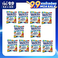 Combo 10 Gói Kẹo dẻo trái cây hỗn hợp - Welch's Mixed Fruit Snack (22,7g/gói)