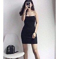Váy body hai dây mảnh T&L