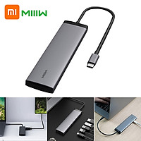 Xiaomi Youpin MIIIW Bộ chuyển đổi 7 trong 1 Type-C Bộ chuyển đổi kết nối di động Không cần ổ đĩa 3 cổng USB3.0 Độ nét cao 4K