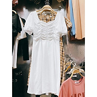 Váy trắng dúm ngực siêu xinh. Size S M