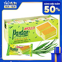 Bánh Bông Lan Lá Dứa Apollo (18 Gói x 20g)