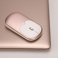 (AJAZZ)I35T mouse wireless Bluetooth mouse office mouse dual mode mouse ultra-thin portable charging mouse computer notebook tablet rose gold red self-operate