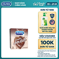 Bao cao su Durex Naughty Chocolate hộp 3 bao