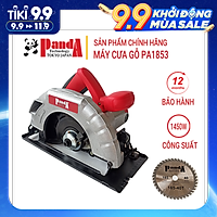 Máy cưa gỗ PANDA PA1853, Máy cưa đĩa thân nhôm, Tặng kèm lưỡi cưa 185mm