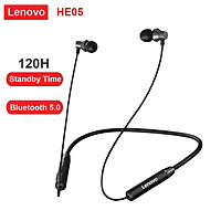 Lenovo He05 Wireless Neckband Earphone Bluetooth 5.0 Stereo Sports Magnetic Ipx5 Waterproof Headset
