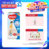 Tã Quần Huggies Dry Gói Đại L48 (48 Miếng) - Bao Bì Mới