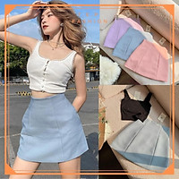 Chân Váy Chữ A Cạp Liền Lưng Cao , Cạp Cao Tôn Dáng Tep Fashion - CV015
