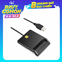 Smart Card Reader USB Common Access Card Reader Compatible with Windows XP/Vista/7/8/10 / Mac OS X / RT-SCR1 ID / IC