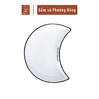 Bộ bát đĩa trăng cao cấp mã PDS007, hình bán nguyệt phong cách hiện đại