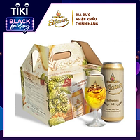 Thùng Bia Đức Thầy Tu Eibauer Hefeweizen - Bia Lúa Mì Thượng Hạng Nhập Khẩu Chính Hãng Đức (500ml x 12 Lon)