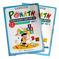 Bộ 2 cuốn sách Pomath Toán tư duy cho trẻ từ 7-8 tuổi tập 1+2tv