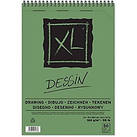Giấy vẽ dành cho vẽ màu chì Canson XL Dessin 8k, 40 tờ, 160gsm