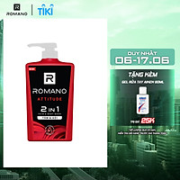 Tắm gội 2 trong 1 Romano Attitude 650g