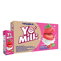 Thùng 48 Hộp Sữa Chua Uống Hương Dâu Vinamilk (170ml)