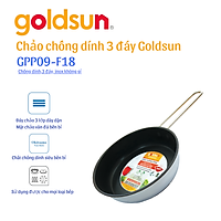Chảo Inox Chống Dính Goldsun GPP09 F18 (18cm) Dùng Mọi Bếp - Chính Hãng