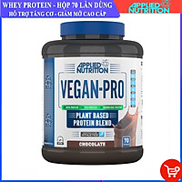 Sữa tăng cơ VEGAN PRO hộp 70 lần dùng của APPLIED NUTRITION với 100% protein từ thực vật - Hương Chocolate