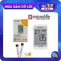 Trọn bộ máy đo đường huyết Microlife Diarite BGT gồm máy và 50 que test