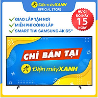 Smart Tivi Crystal Samsung 4K 65 inch UA65AU8100 Mới 2021