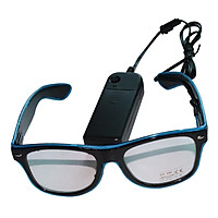 YJ001 LED Glasses 10 Colors Optional Light Up El Wire Neon Rave Glasses Twinkle Glowing Party Club Holiday Bar