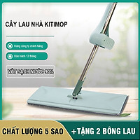 Cây Lau Nhà Tự Vắt Kitimop-X Hàng Chính Hãng Cao Cấp, Tặng Kèm 2 Bông Lau