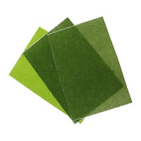 3 Miếng Nhựa Dẻo Mô Phỏng Nhân Tạo Cỏ Thảm Sân Cỏ Bãi Cỏ Mô Hình Bố Trí Phần 30X20 cm