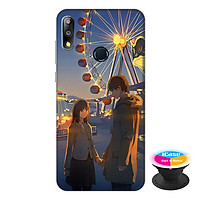 Ốp lưng điện thoại Asus Zenfone Max Pro M2 hình Tình Yêu Lãng Mạn tặng kèm giá đỡ điện thoại iCase xinh xắn - Hàng chính hãng