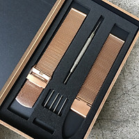 Dây Lưới Thép Mesh Thay Thế Dành Cho Đồng Hồ DW Daniel Wellington- Tặng Kèm Hộp Gỗ và Phụ Kiện