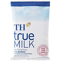 Bịch Sữa Tươi Tiệt Trùng Có Đường TH True Milk 220ml