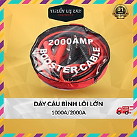 Dây Câu Bình Ắc Quy Ô Tô Lõi Đồng SIÊU TO - 1000A/2000A, Kích Điện Ắc Quy Cứu Hộ Ô Tô 2 Mét