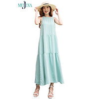 Đầm Maxi Nữ Vải Lụa Trơn 4 Màu, Thích hợp đi làm, du lịch, dã ngoại, sinh hoạt ngoài trời - 3393