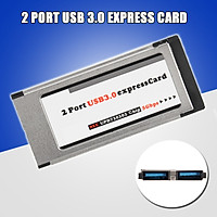 Laptop Notebook 2 Port USB 3.0 Express Card Expresscard 34mm/54mm Hidden Adapter
