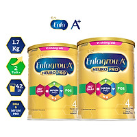 Bộ 2 hộp Sữa bột Enfagrow A+ Neuropro 4 Vị không đổi với dưỡng chất DHA & MFGM – 1.7kg