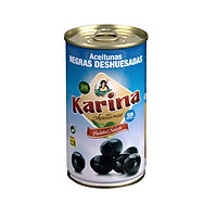 Trái oliu Karina đen tách hạt Pitted Black olives 350
