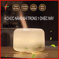 Máy Phun Sương, Tạo Độ Ẩm 500ML Có Đèn Led 7 Chế Độ Màu