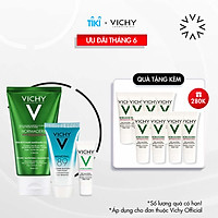 Bộ sữa rửa mặt Vichy từ đất sét khoáng núi lửa làm sạch sâu, kiểm soát dầu và phục hồi dành cho da mụn