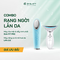 Combo Rạng ngời làn da Dr Glatt Máy rửa mặt, đẩy tinh chất Dua Fit Pro và Máy nâng cơ, trẻ hóa da Lifa 2.0