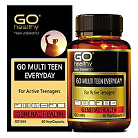 Viên uống dành cho tuổi teen nhập khẩu chính hãng New Zealand GO MULTI TEEN EVERYDAY (60 viên) bổ sung 32 vitamin, khoáng chất và một số dưỡng chất hỗ trợ duy trì và tăng cường sức khỏe cho trẻ ở tuổi tăng trưởng, tuổi dậy thì