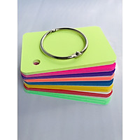 100 Thẻ Flashcard Dạ Quang 5x8cm Kèm Khoen Bìa